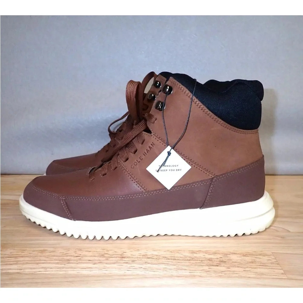 Cole Haan Grand Chukka Boots Mens Size 8M Dark Chocolate Brown C36928 Waterproof